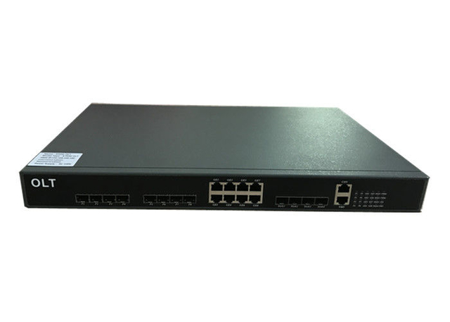 10GE SFP+ Uplink 1U 19 inch 8 port EPON OLT with Web Management for FTTX solution